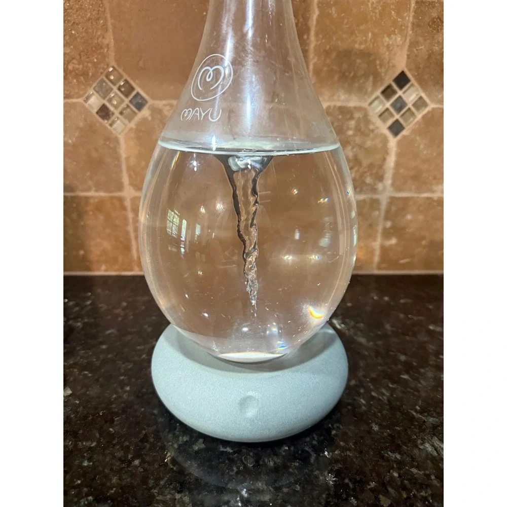 Mayu Swirl Structured Water Pitcher Innovative Vortex Technology Greystone Base